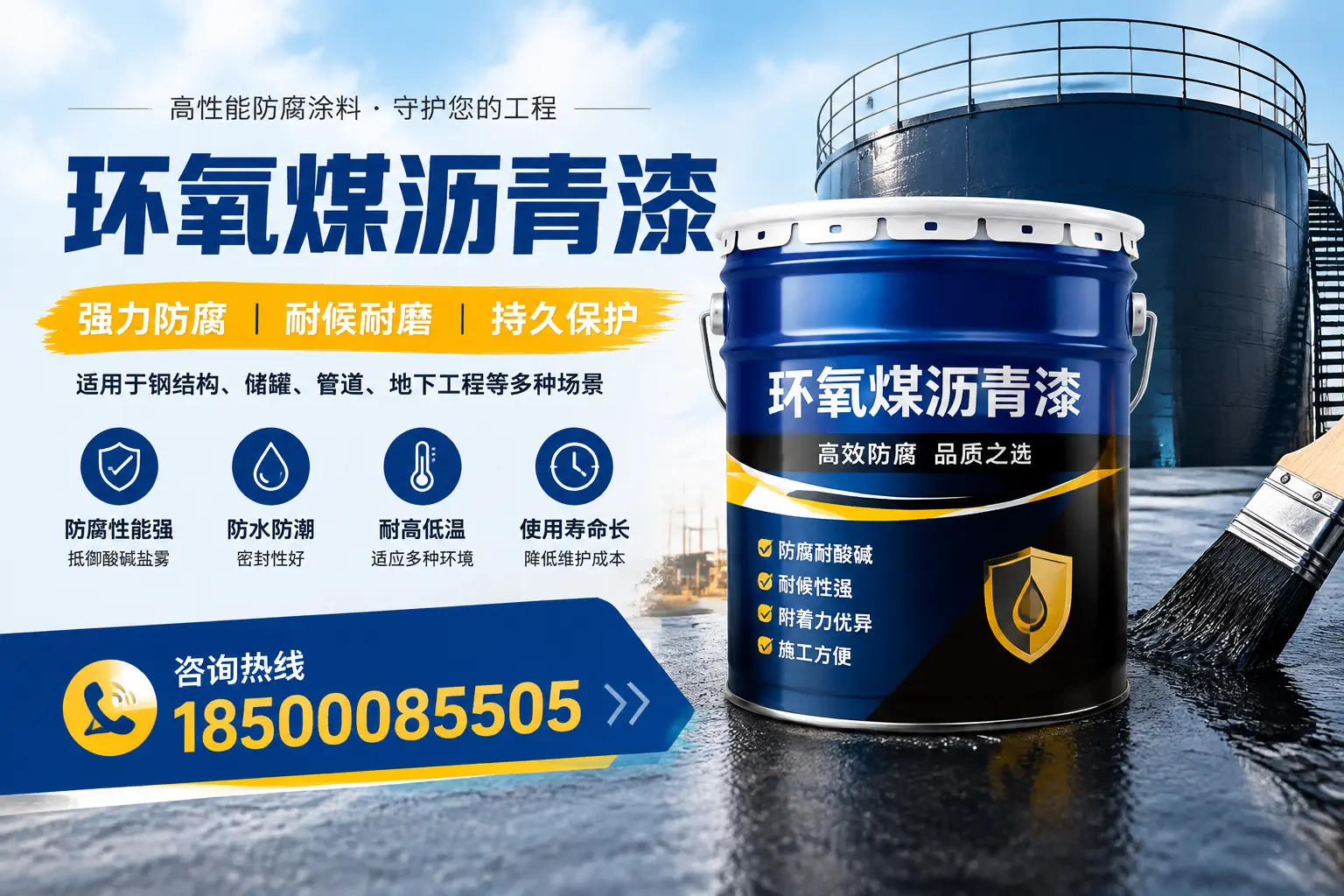 环氧煤沥青漆在工业中的应用，洛阳企业的选择